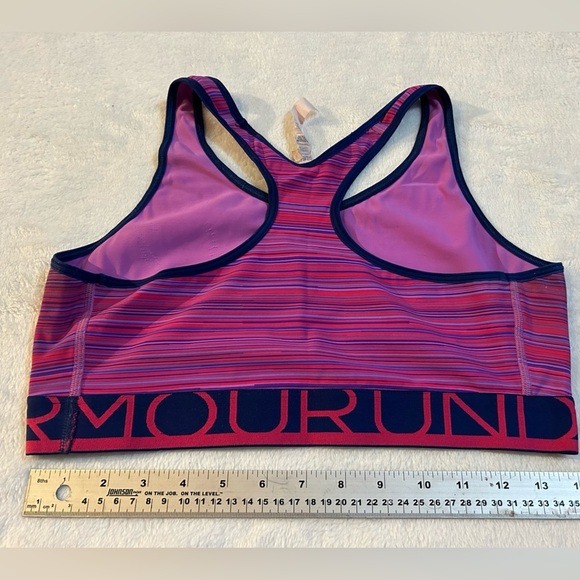 Purple Striped Under Armour Sports Bra - Picture 2 of 2